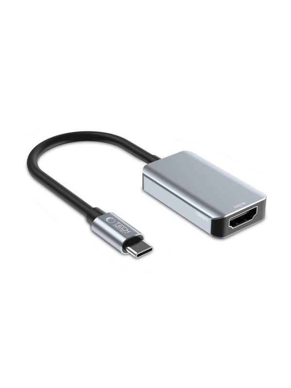 Tech-Protect UltraBoost USB-C (Male) / HDMI (Female) 4K 60Hz Adapter - Black USB hub - 1 - Zwart