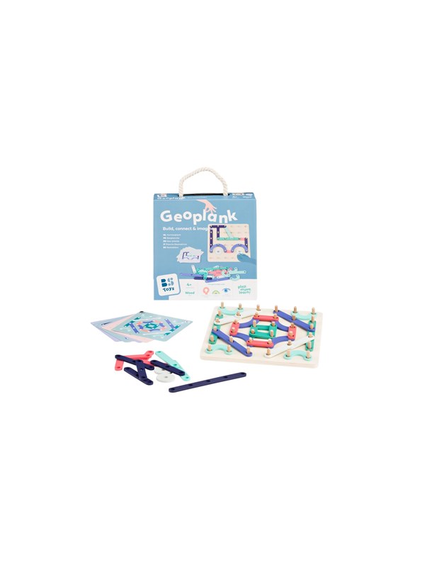 BS Toys Geoplank GA529 – Houten Educatief Spel met Patronen & Vormen