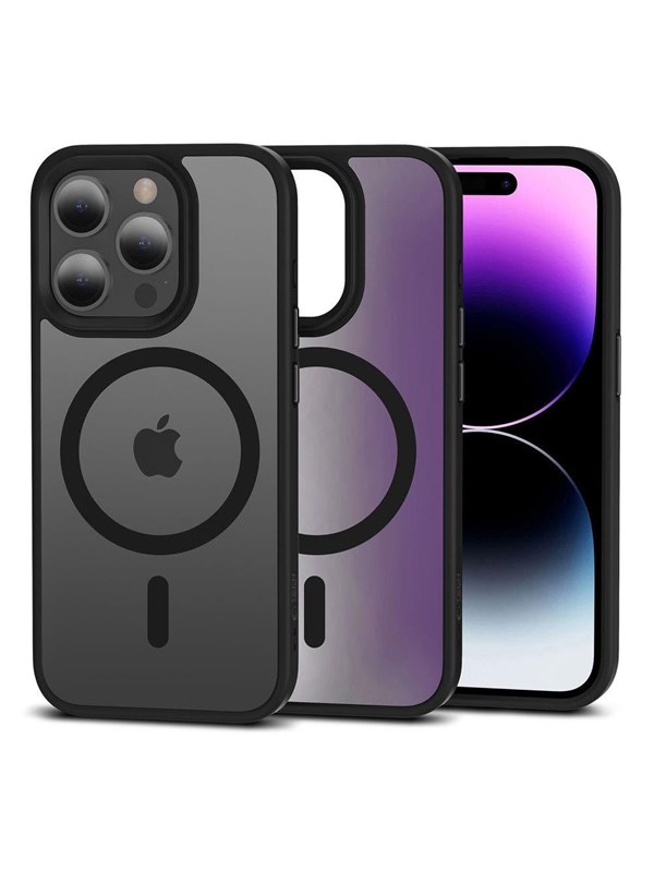 Tech-Protect - Telefoon Hoesje Geschikt voor iPhone 15 Pro met MagSafe - Zwart