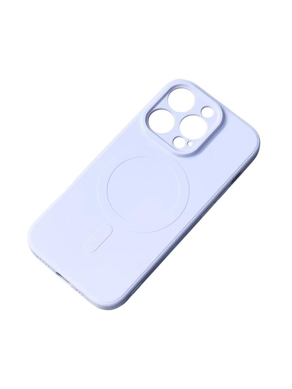 Hurtel MagSafe Compatible Silicone Case for iPhone 15 Pro Silicone Case - Blue
