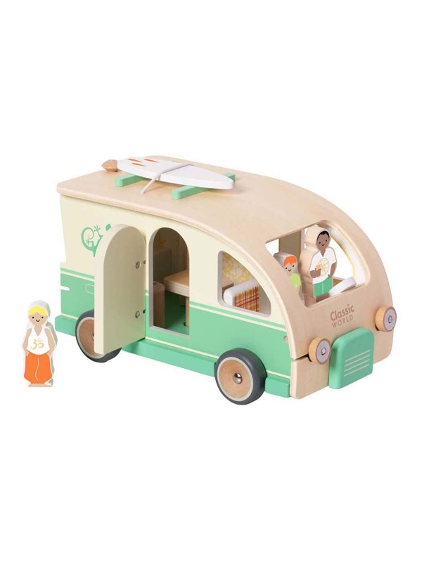Classic World Wooden Camper with Accessories - 9pcs.