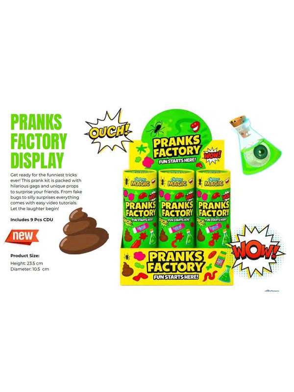 Cliptoys Magic Pranks Factory CDU w/9 pc