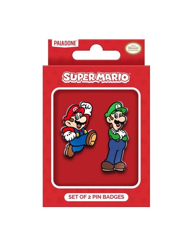 Paladone - Super Mario - Set of 2 Enamel Pin Badges - Speld / Badge