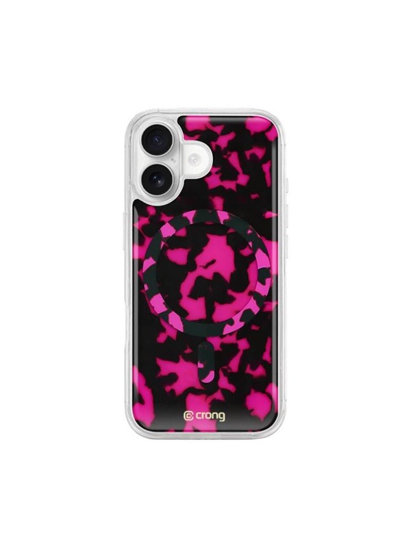 CRONG Deluxe MAG Cover - iPhone 17 MagSafe Case - Pink Tortoise