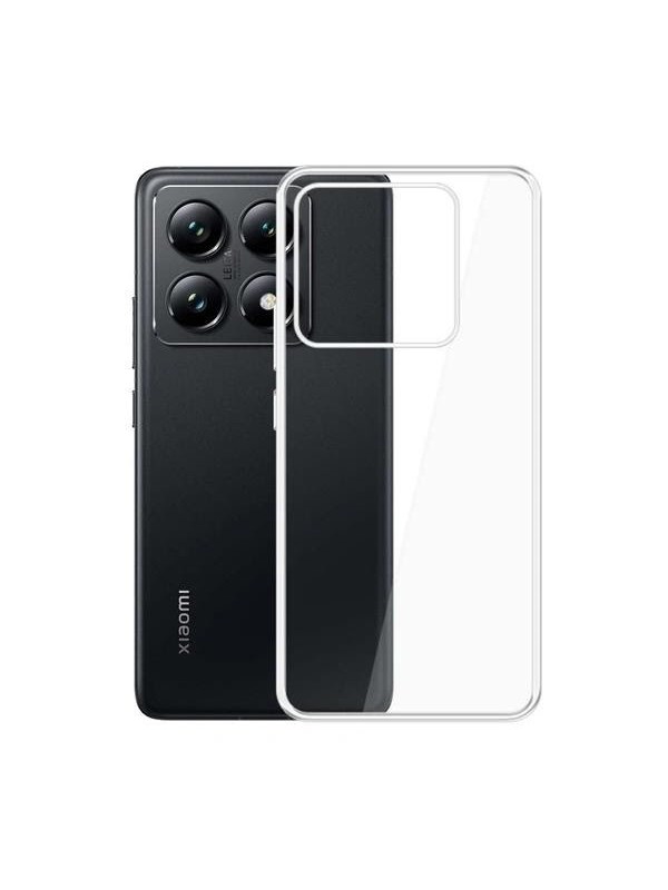 3mk, Siliconen hoesje voor Xiaomi 14T Pro Zacht en dun, Transparant