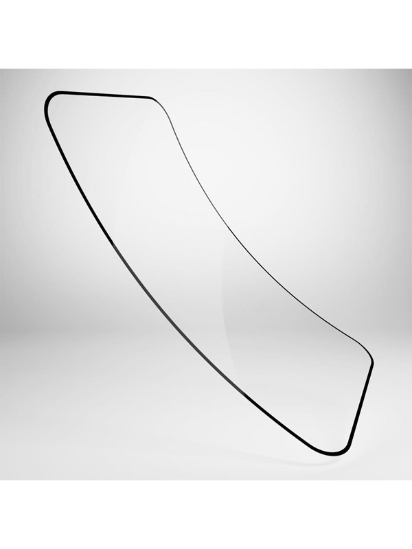 Puro Flexible Glass D3O Hybrid Glass with Black Frame for iPhone 16 Pro