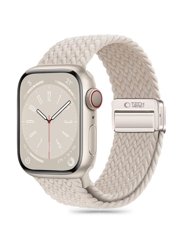 Tech-Protect Nylonmag Strap for Apple Watch 4 / 5 / 6 / 7 / 8 / 9 / SE / Ultra 1 / 2 (42 / 44 / 45 / 49 mm) - Beige
