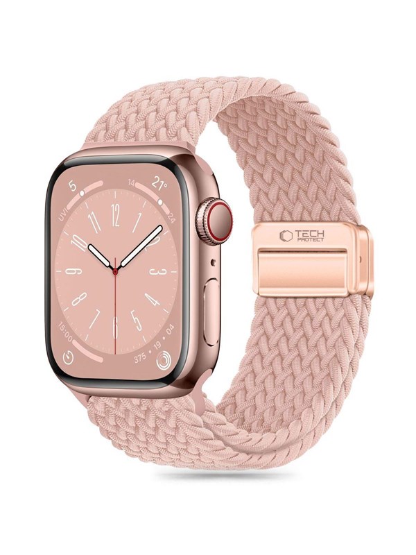 Tech-Protect Nylonmag Strap for Apple Watch 4 / 5 / 6 / 7 / 8 / 9 / SE (38 / 40 / 41 mm) - Pink