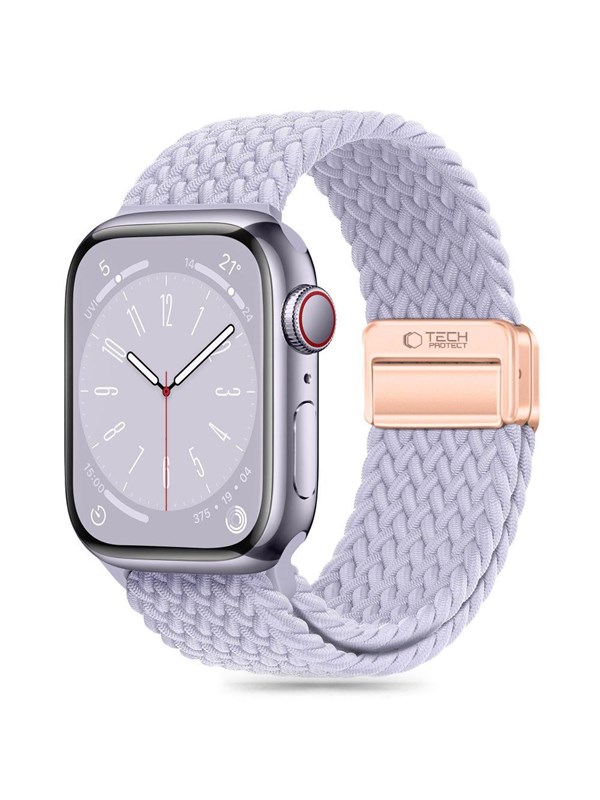 Tech-Protect Nylonmag Strap for Apple Watch 4 / 5 / 6 / 7 / 8 / 9 / SE (38 / 40 / 41 mm) - Purple