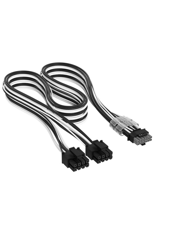 Corsair Elite Premium Individually Sleeved 2x 8-Pin to PCIe 12V-2x6 600W (Type 4) - Zwart