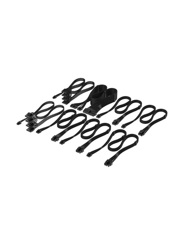 Corsair Elite Premium Individually Sleeved Type-5 PSU Cables Pro Kit - Zwart