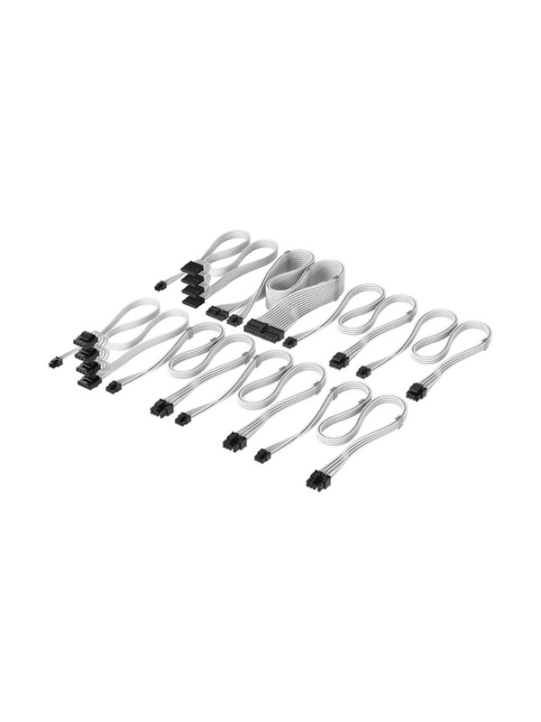 Corsair Elite Premium Individually Sleeved Type-5 PSU Cables Pro Kit - Wit