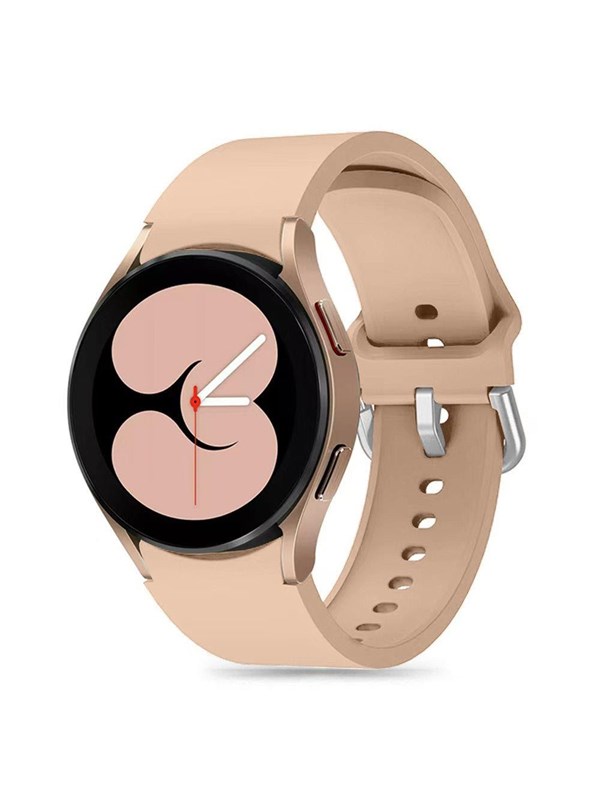 Tech-Protect Silicone Strap for Samsung Galaxy Watch 4 / 5 / 5 Pro / 6 / 7 / FE - Beige