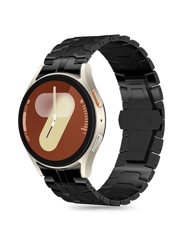 Tech-Protect Stainless Line Strap for Samsung Galaxy Watch 4 / 5 / 5 PRO / 6 / 7 / FE - Black
