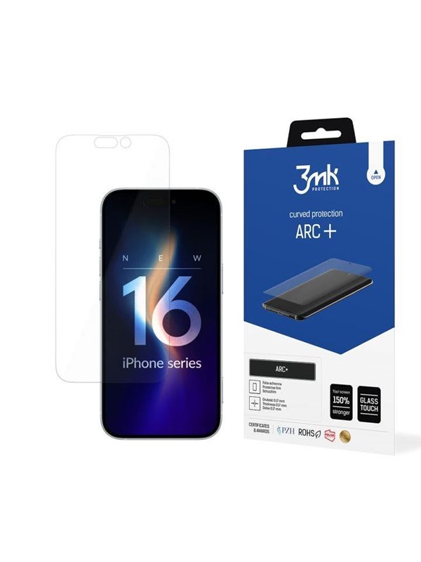 3mk ARC+ protective film for iPhone 16