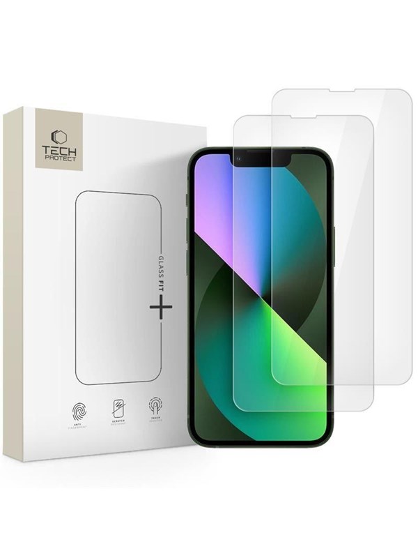 Tech-Protect Glass Fit+ 2-pack Tempered Glass for iPhone 13 mini - Clear