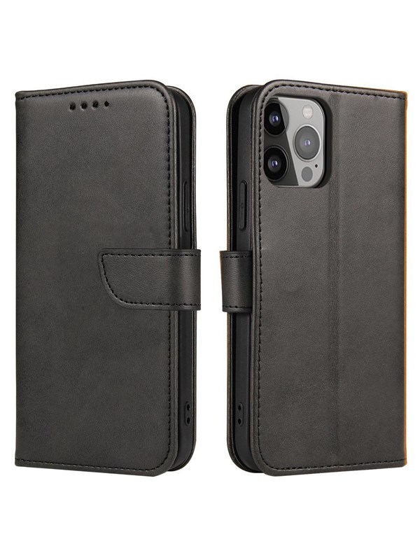 Hurtel Magnet Case for Realme GT Neo 5 / Realme GT3 Flip Cover Wallet Stand Black