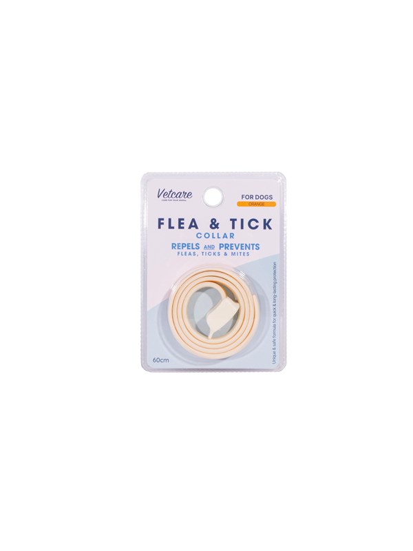 Vetcare Flea & Tick Collar For Dog 60cm Orange