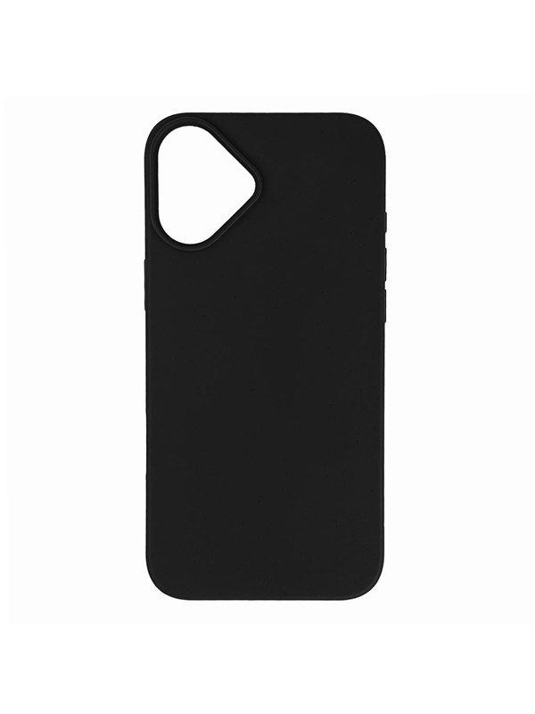 Hurtel Multiple Color Wheat Bran Case for iPhone 16 Plus - Black