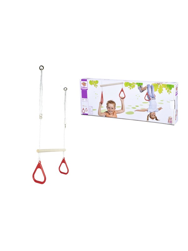 Simba houten turnringen outdoor set - verstelbare trapeze - Eichhorn.