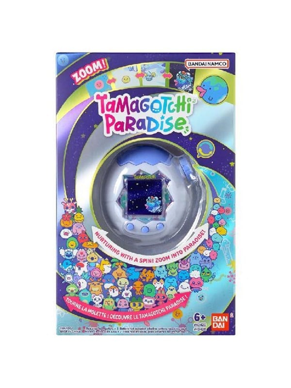Tamagotchi Paradise White Glacier – Virtueel Diertje om te Verzorgen – Tamagotchi met Zoomwiel – Interactief Speelgoed in het Frans – Model Witblauwe Gletsjer – Kinderspeelgoed 6 jaar en + – Bandai – 43426