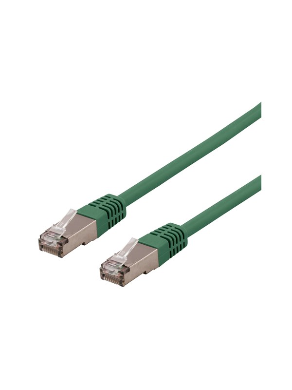 Deltaco SFTP-65GH - patch cable - 5 m - green - Groen - 5m