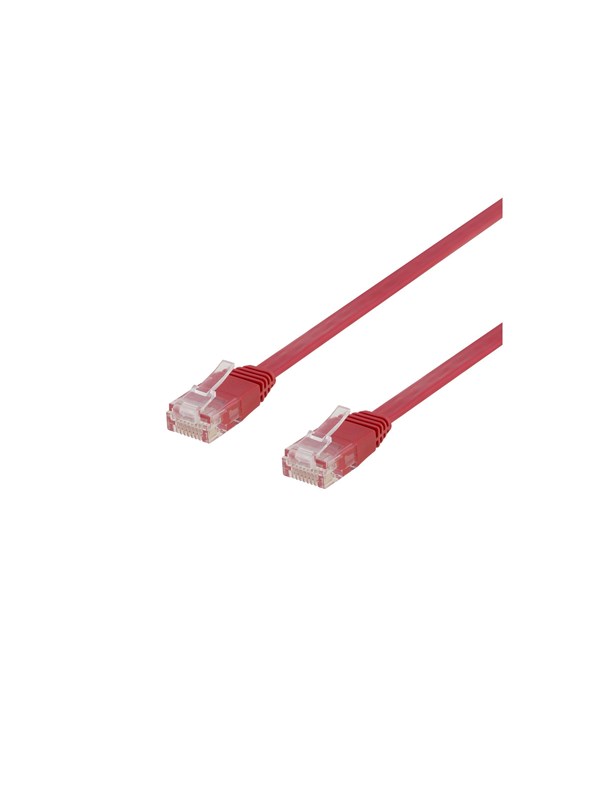 Deltaco patch cable - 50 cm - red - Rood - 0.5m