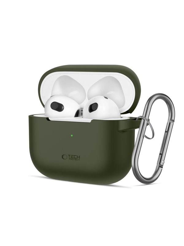 Tech-Protect Silicone Hook Case for Apple AirPods 3 - Green