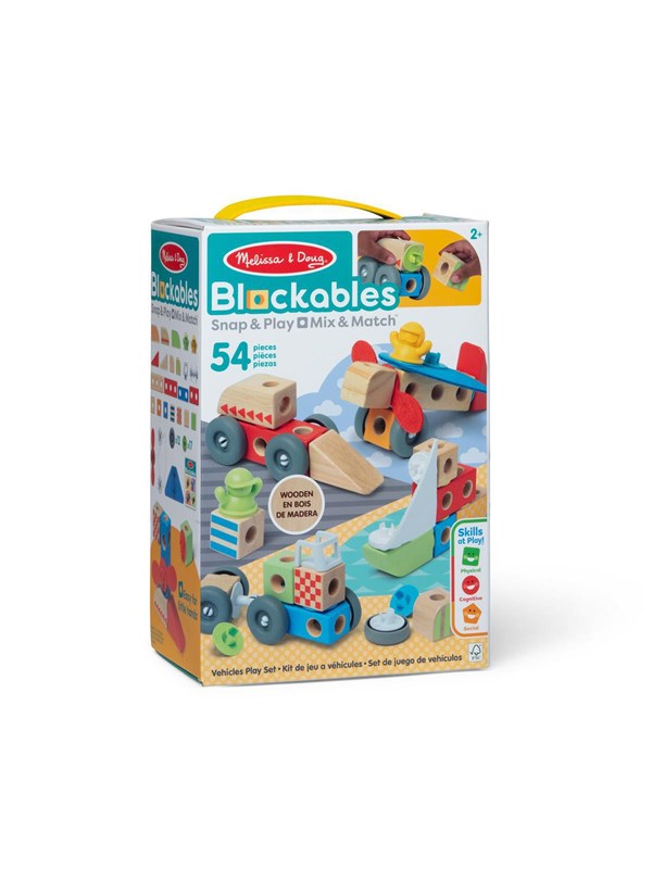 Melissa & Doug Blockables Building Set Vehicles