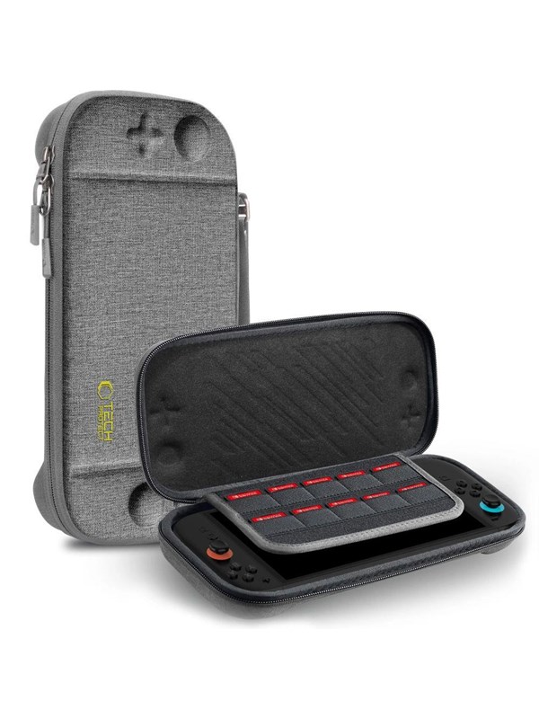 Tech-Protect Slim Pouch Case for Nintendo Switch 2 - Grey - Bag