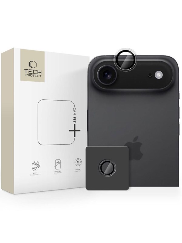Tech-Protect Camring Fit+ Camera Cover for iPhone 17 Air - Transparent