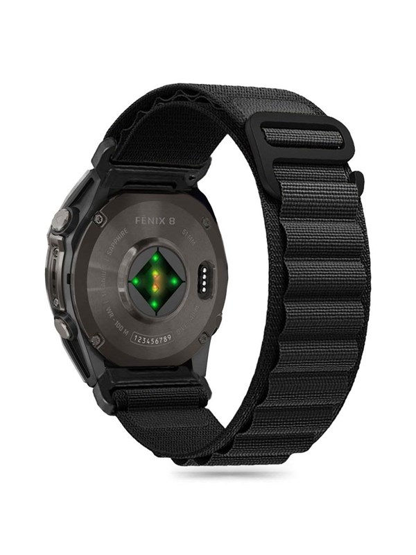 Tech-Protect Nylon Pro Garmin Fenix 5 / 6 / 6 Pro / 7 / 8 Strap (47 MM) - Black