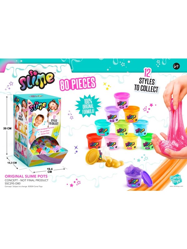 So Slime Original Slime Pots with PDQ 80 pcs