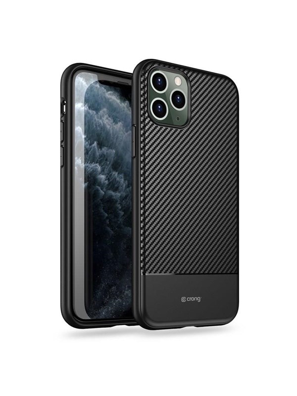 CRONG Prestige Carbon Cover - iPhone 11 Pro Max Case - Black