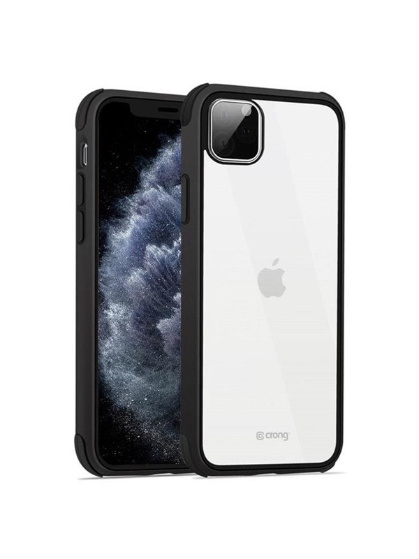 CRONG Trace Clear Cover - iPhone 11 Pro Case - Black/Black