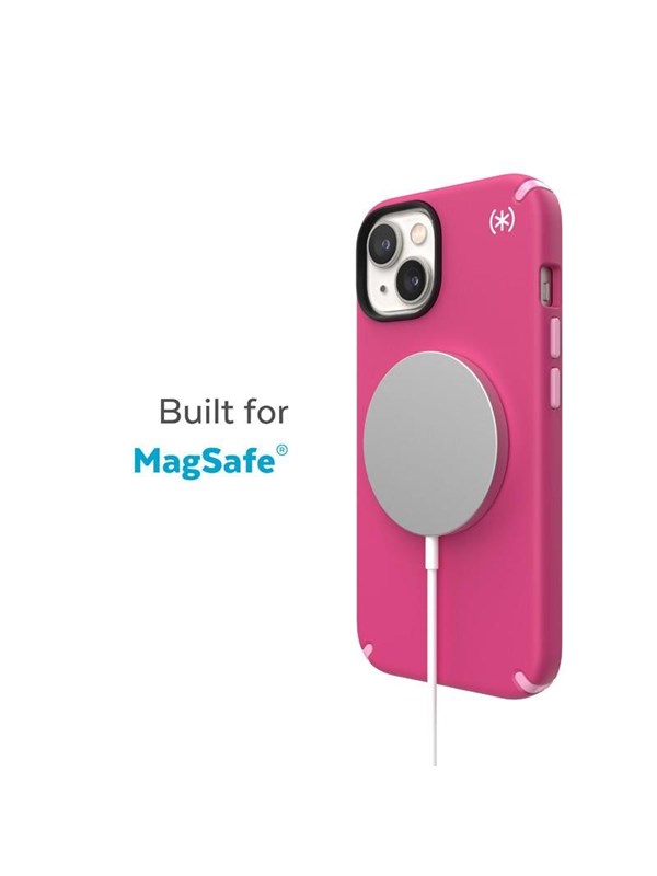 Speck Presidio2 Pro + MagSafe - Case for iPhone 15 Plus / 14 Plus with MICROBAN coating - Digitalpink / Blossompink / White