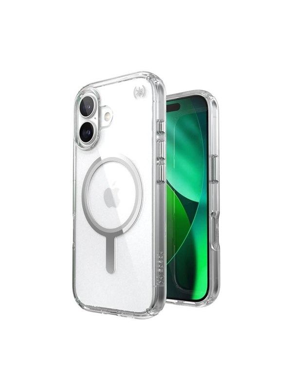 Speck hoesje geschikt voor Apple iPhone 17 - Slank - Kristalhelder - Valbescherming gecertificeerd tot 4 meter - Microban Antibacterieel - Presidio Perfect Clear lijn - Transparant