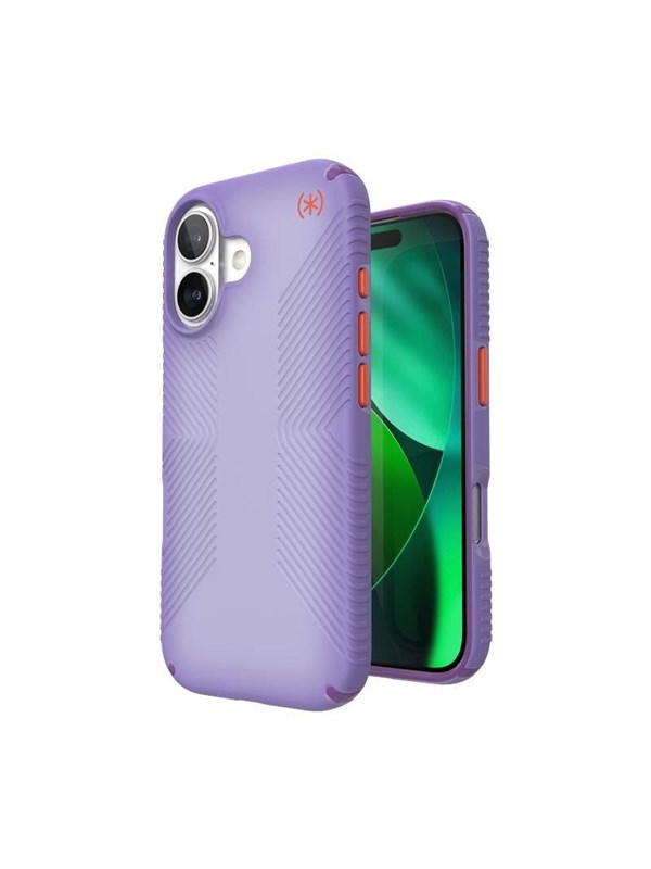 Speck Presidio Lux Grip MagSafe - iPhone 17 Case - Purple Fade/Magic Purple/New Poppy