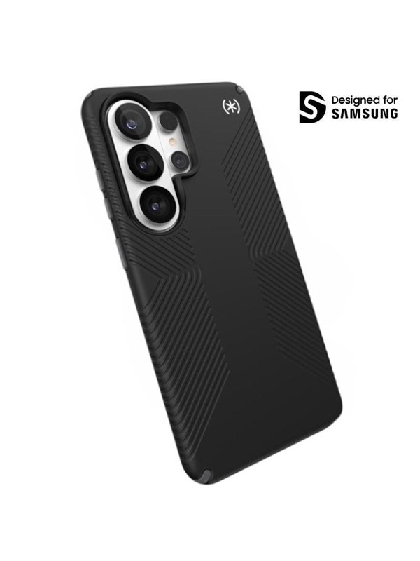 Speck hoesje geschikt voor Samsung Galaxy S26 Ultra - Ultieme Bescherming en Grip - Luxe Soft-touch Afwerking - Valbescherming gecertificeerd tot 4 meter - Microban Antibacterieel - Presidio2 Grip lijn - Zwart
