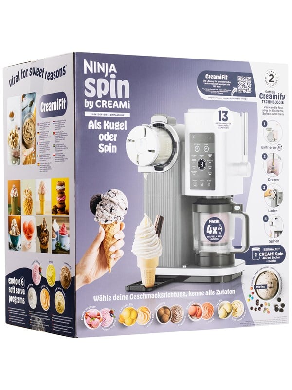 Ninja Ijsmaker NC701BU Creami Spin Ice Cream Maker - Silver