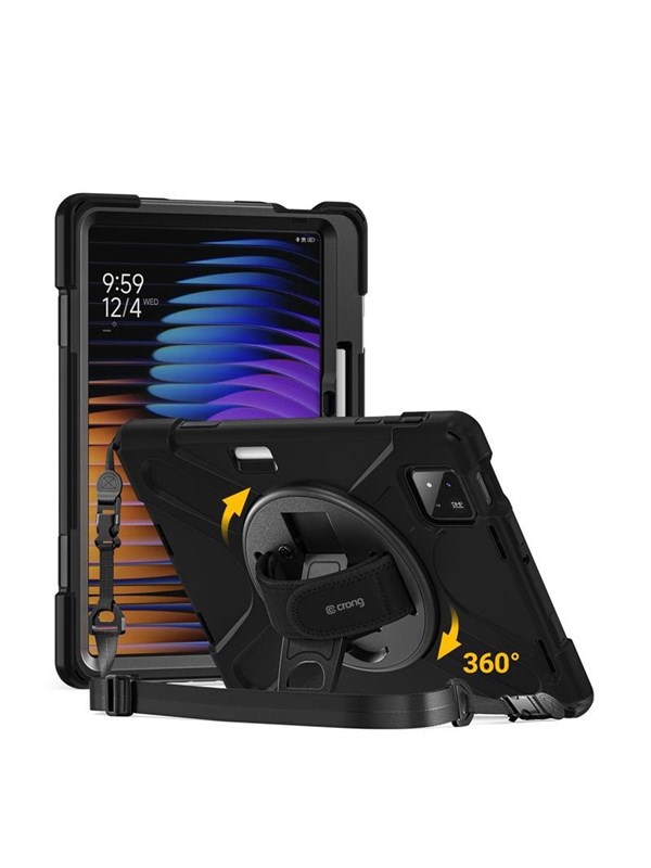 CRONG Defender Plus - Rugged case for Xiaomi Pad 8 / 8 Pro / Pad 7 / 7 Pro 11.2" - Black