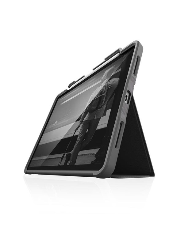 STM Dux Plus - Rugged Case for iPad Air 11 M3 (2025) / M2 (2024) / iPad Air 10.9 (5th-4th gen.) (2022-2020) MIL-STD-810G with Apple Pencil Holder - Black