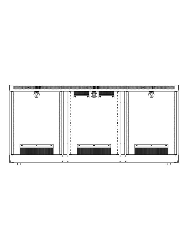 Middle Atlantic C5 Series Credenza mounting component - for AV rack - off white - Max - recommended for