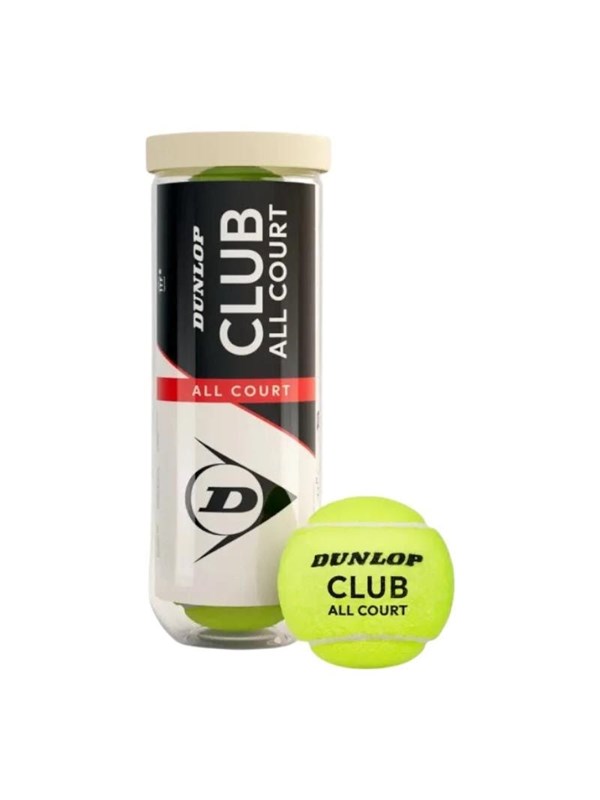 Dunlop - Club All Court Tennis Balls 3 pcs - yellow