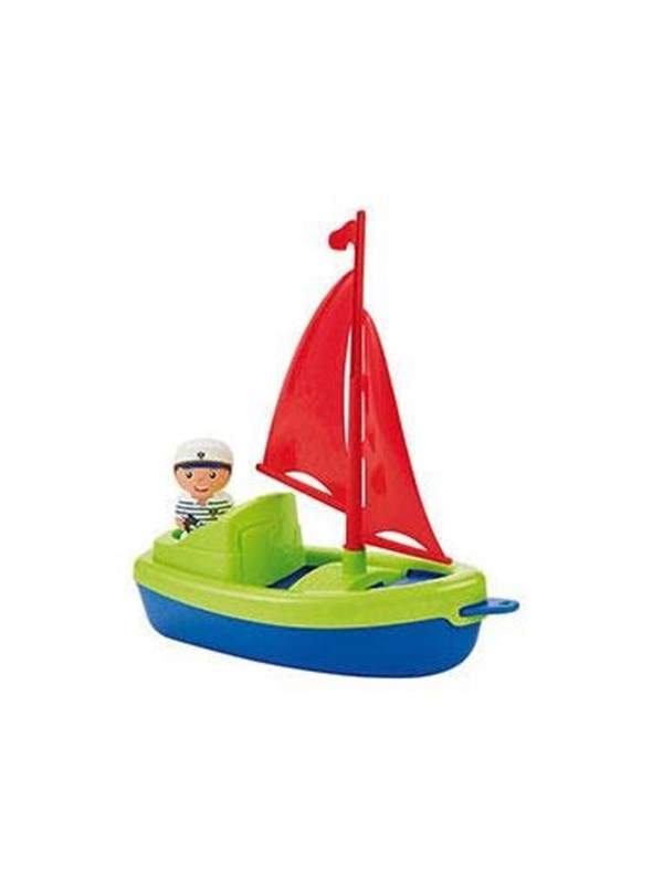 Ecoiffier Zeilboot met Speelfiguur - 22cm