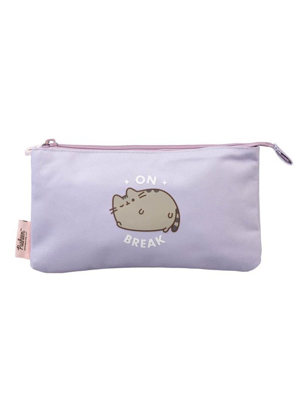 Grupo Erik Pusheen Cat 3-compartimenten etui - School etui - Etui voor meisjes en jongens - Officiële Pusheen Merch Kawaii Accessoires