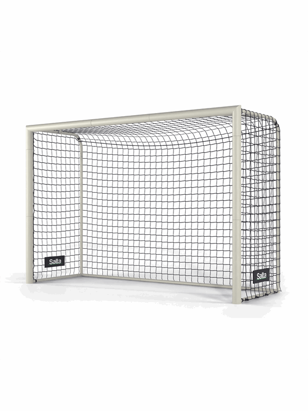 Salta Champion - Groot voetbaldoel - 240 x 160 x 85 cm - Voetbalgoal voor kinderen en volwassenen - Platina zilver - Voetbal training doel