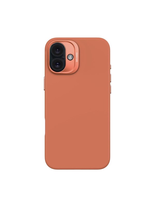 DECODED Siliconen Hoesje Geschikt voor iPhone 16 Plus - Premium Soft-Touch Materiaal - Antibacteriële Coating - Geschikt voor MagSafe - Sand Stone Roze