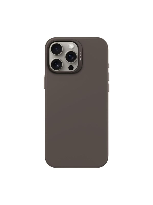 DECODED Siliconen Hoesje Geschikt voor iPhone 16 Pro Max - Premium Soft-Touch Materiaal - Antibacteriële Coating - Geschikt voor MagSafe - Phantom Zwart