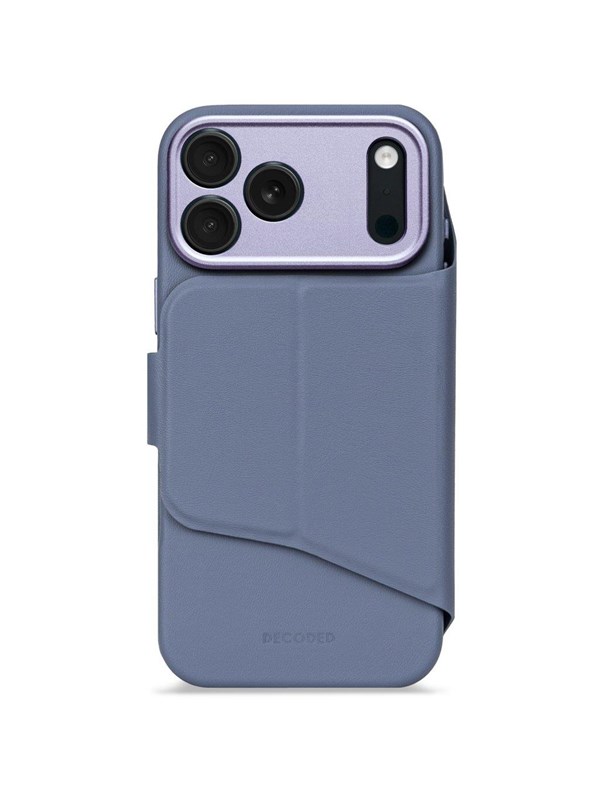 Decoded - Textured Silicone Detachable Wallet for iPhone 17 Pro - Forever Blue